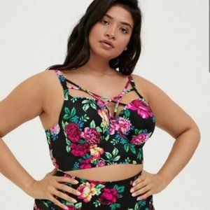 Torrid Underwire Strappy Front Bikini Top Size 3 D/DD